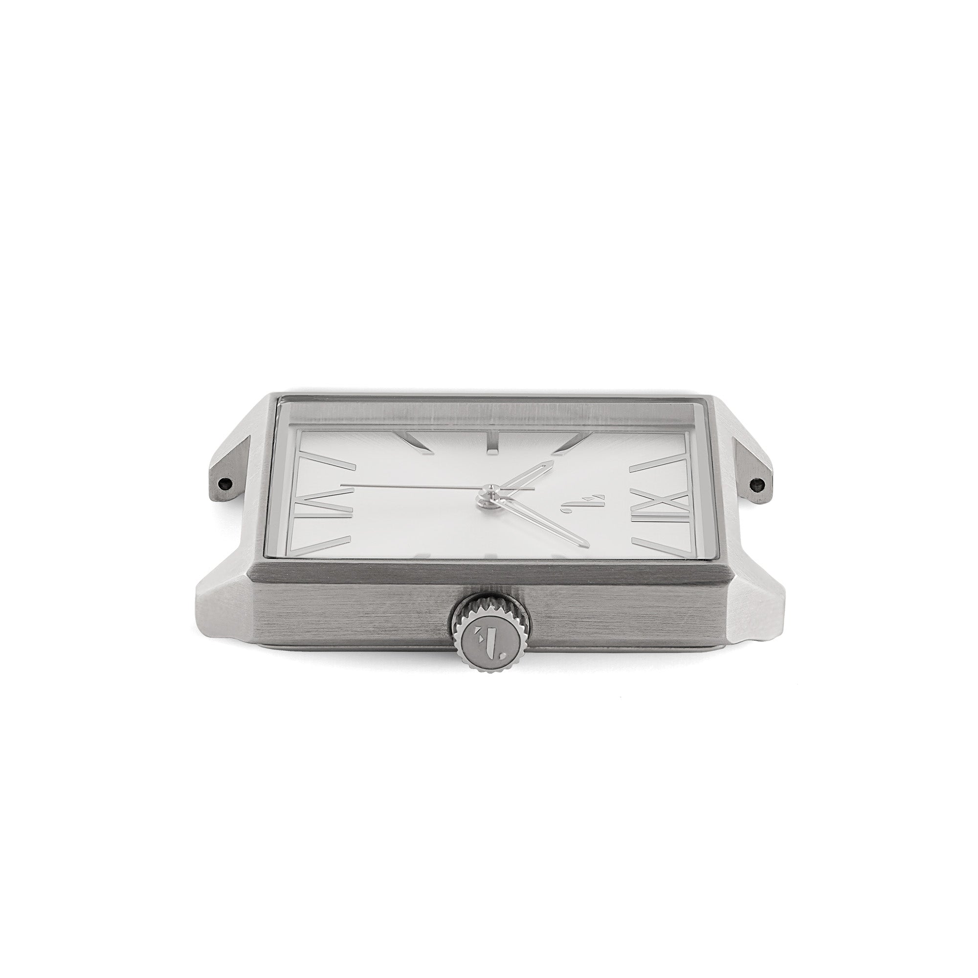 SOHO watch. It is made of a square brushed steel case and a shiny silver dial. It is the ideal watch for a man, with its three hands, its quartz mechanism, its water resistance and its 2 year warranty.