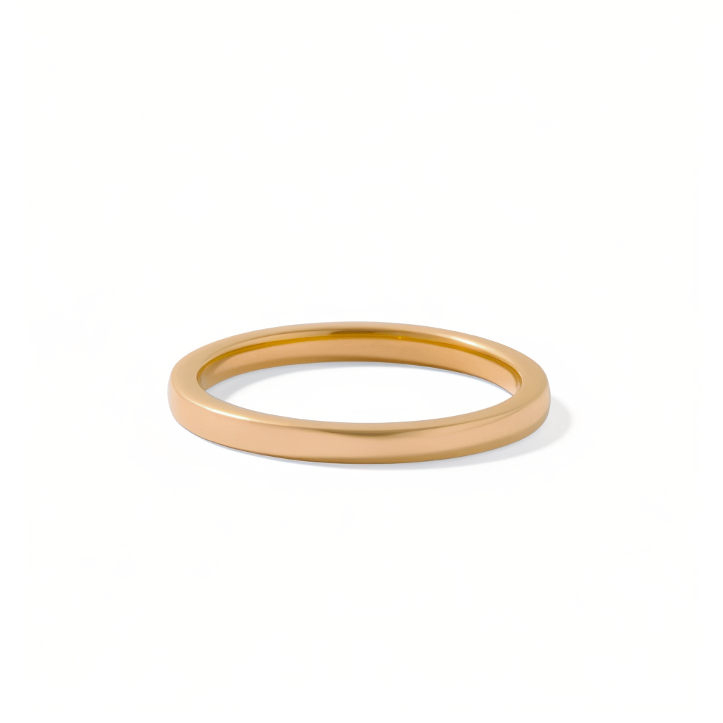TUND smooth men's ring by Five Jwlry. A sleek, 2mm thin smooth band that embodies minimalist elegance. Perfect for stacking with other rings. Available in 18k gold or silver, made from water-resistant 316L stainless steel. Hypoallergenic with a 2-year warranty.
