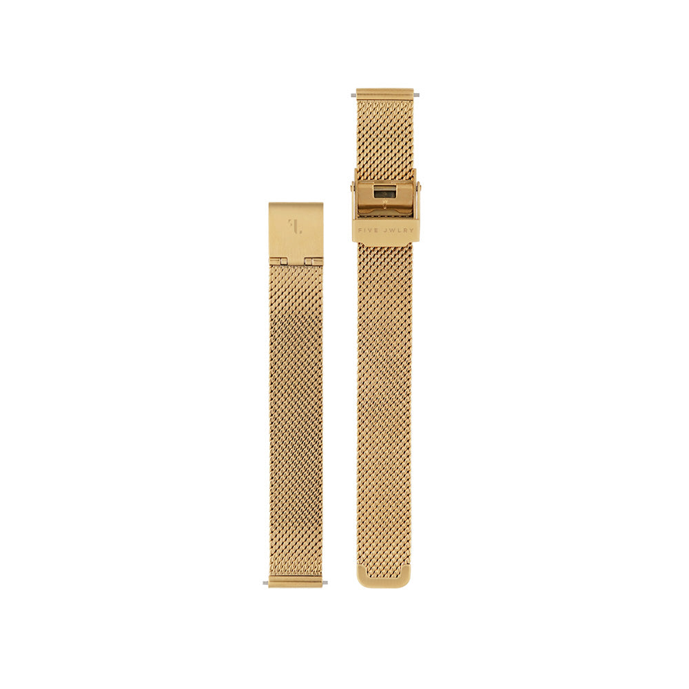 Five Jwlry - 12mm 14k gold mesh band for watch