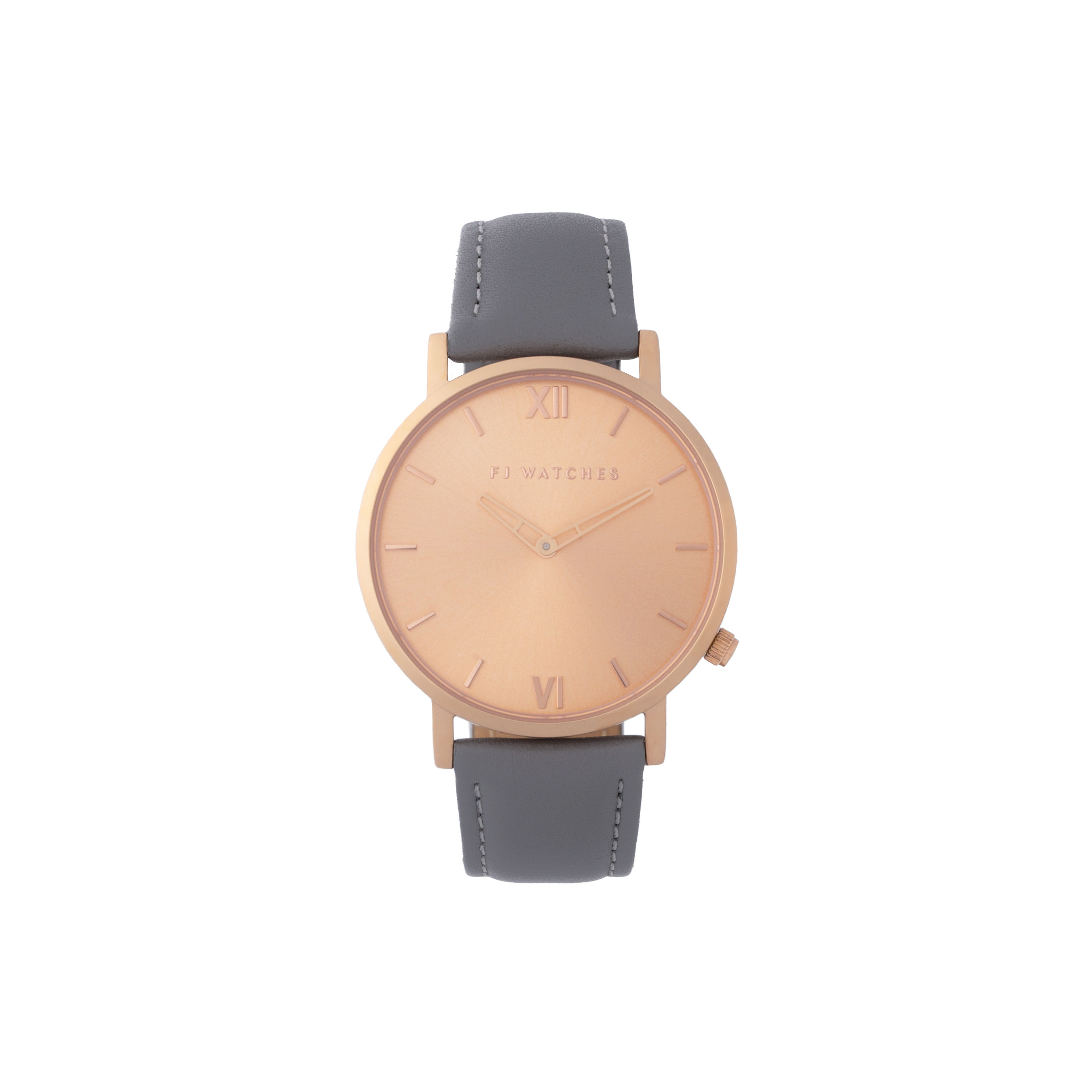 Discover Sunset, a 36mm women's watch all in rose gold signed Five Jwlry. This one can be paired with a wide variety of leather colors, such as black, white, pink, red, blue, gray, tan, brown, and tan!
