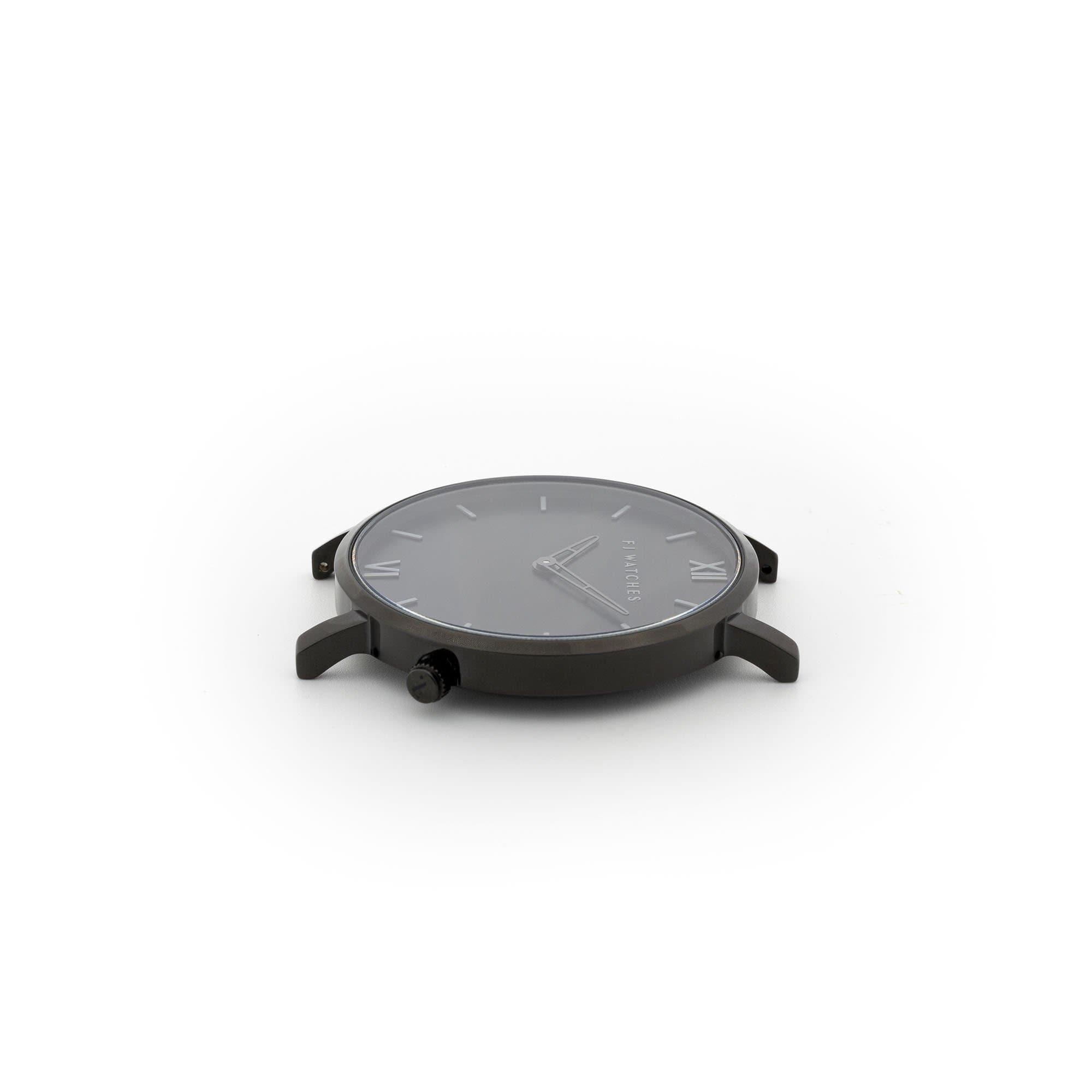 FJ Watches Dark moon all black watch for women 36mm minimalist dial