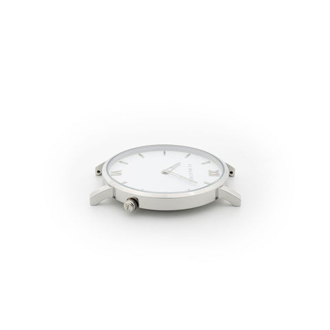 Discover Silver sun, a 36mm women's watch from Five Jwlry with a white and silver dial. This one can be paired with a wide variety of leather colors, such as black, white, pink, red, blue, gray, tan, brown and beige!