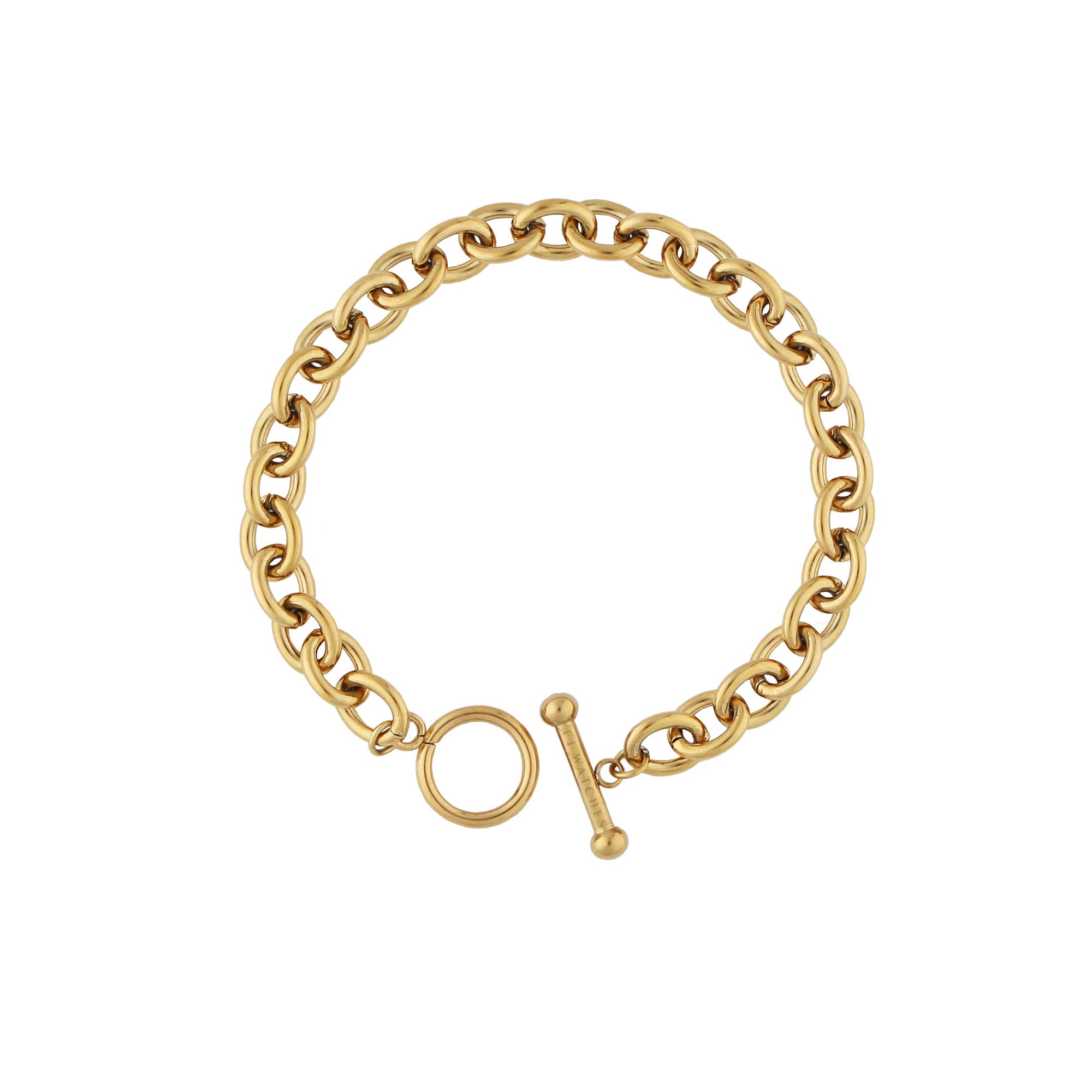 FJ Watches FIVE JWLRY jewel jewelry bijou Vostok cable chain chaine forcat épaisse large bracelet gold or 14k femme women acier inoxydable stainless steel
